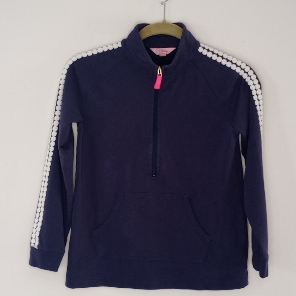 Lilly Pulitzer Little Skipper Navy Popover XL 12-14